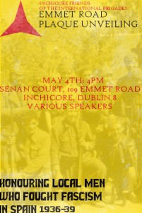 International Brigades Plaque Unveiling - Inchicore - Dublin - Saturday 4th May