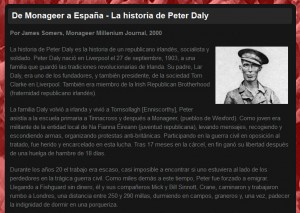 Peter Daly Website - Spanish Translation