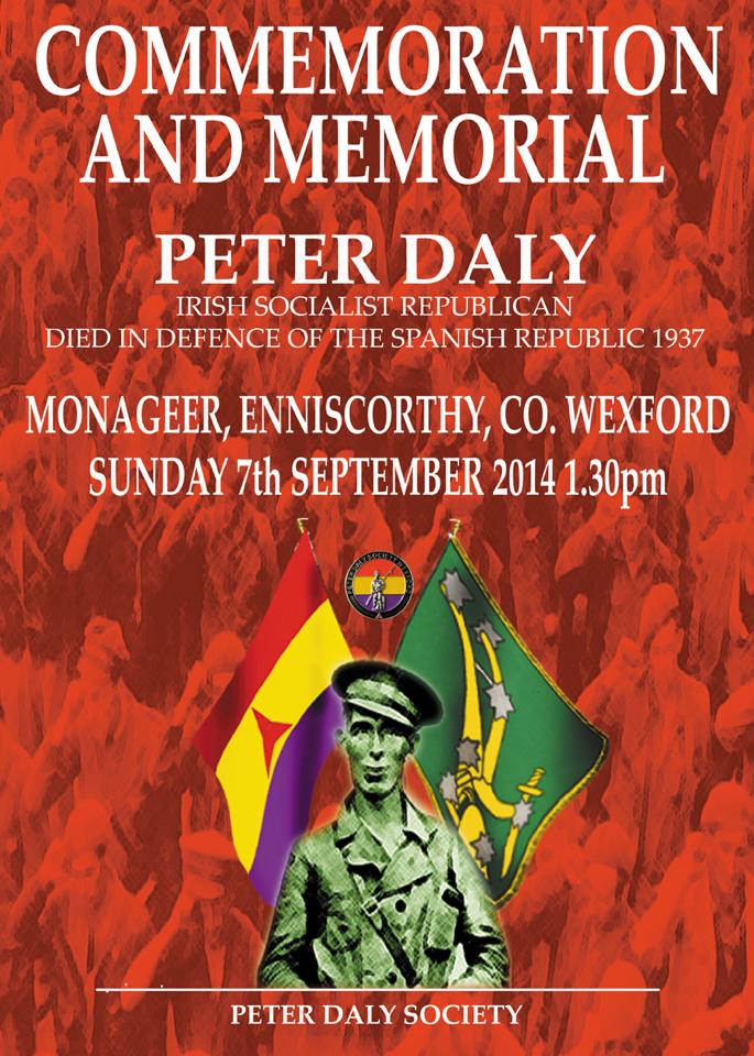 The Peter Daly Society – Commemoration 2014 – Monageer, Co. Wexford